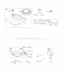 Controls Fuel Supply Governor Spring Diagram and Parts List for 12J702-0639-01  Briggs and Stratton Engine